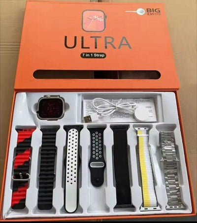 AirPods Pro 2 + Ultra 7-in-1 Smartwatch Combo | Premium Sound