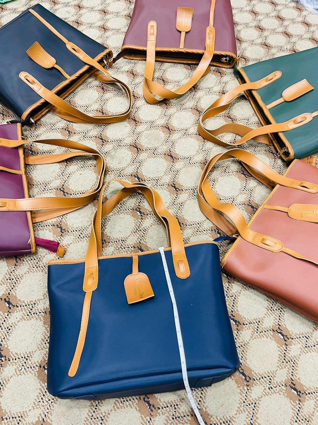 Women's PU Leather Plain Shoulder Bag