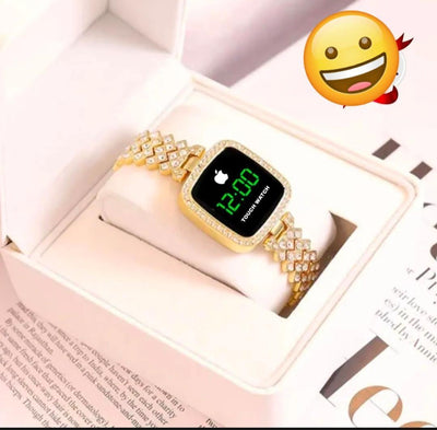 Stylish Women's Gold Analog Watch - 1 Pc