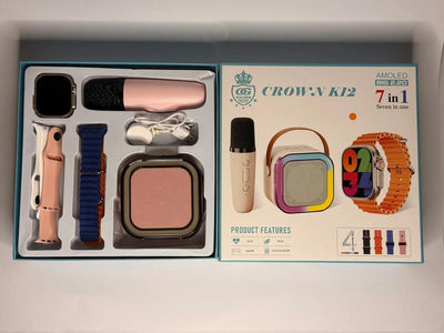 Smart Wristband with 4 Pcs Adjustable Bands - Bluetooth 5.3 Connectivity