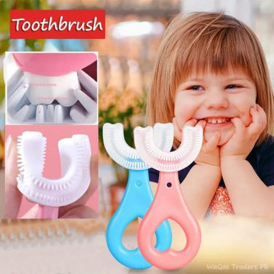 Silicone U-Shaped Toothbrush For Kids - Pack of 4